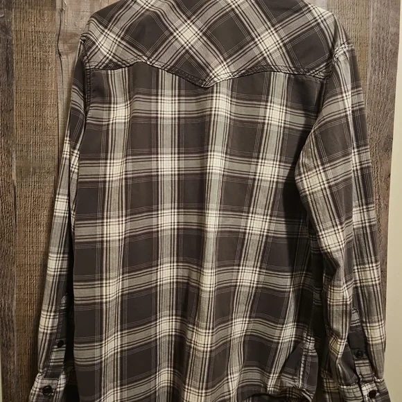 Arizona shirt mens size large button down long sleeve plaid flannel regular fit - Picture 8 of 9